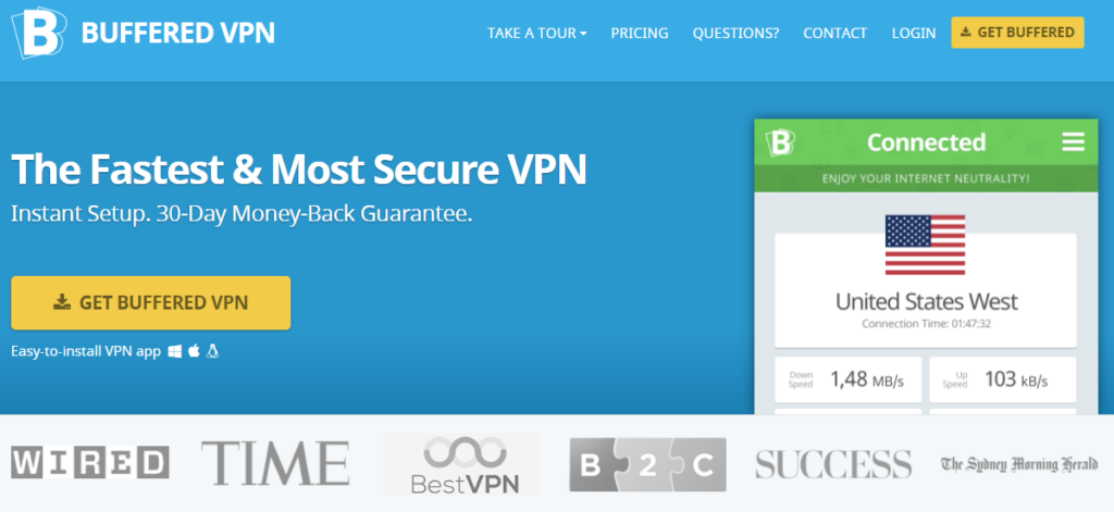Buffered VPN - le meilleur service VPN pour Mac