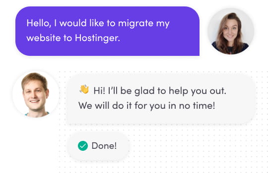 Recensione di Hostinger: chat di assistenza clienti di Hostinger