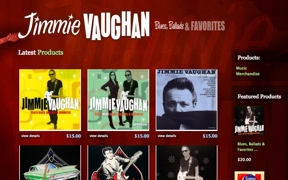 Jimmie Vaughan - Shopify eCommerce 