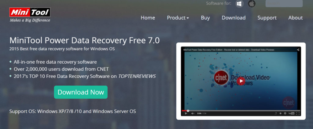 MiniTool Power Data Recovery Review features