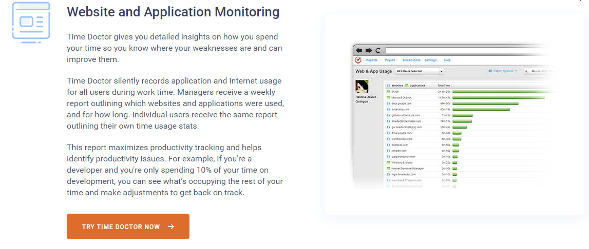 Time Doctor Review - Website and Application Monitoring