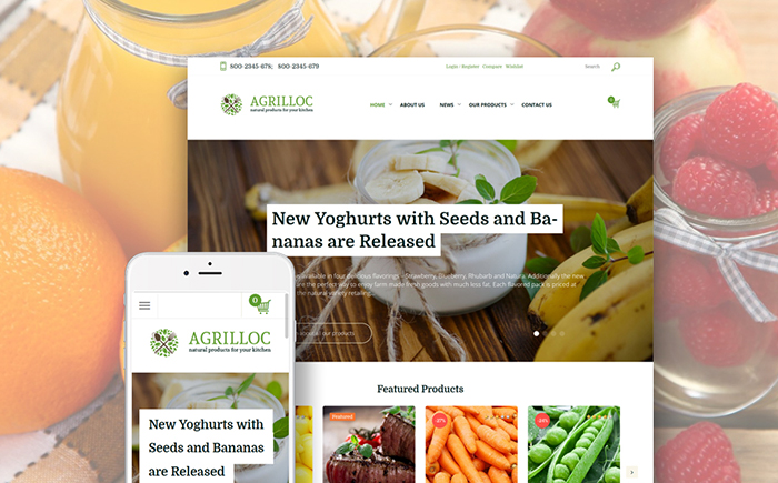 Agrilloc - Chủ đề WooCommerce Cung cấp Nông nghiệp & Thực phẩm Trang trại