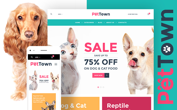 PetTown Pet Store WooCommerce-Thema