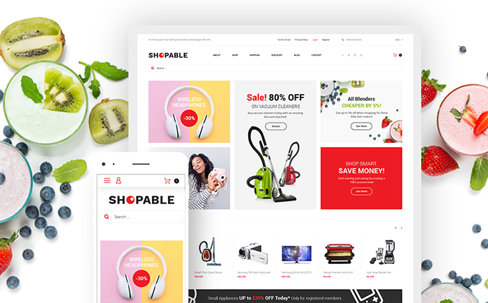 Shopable - Multiconcept Store Responsive WooCommerce-Thema