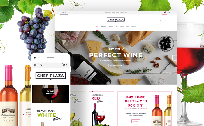 Chef Plaza Food And Wine Store Chủ đề WooCommerce