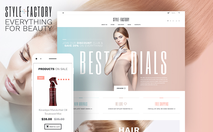 Style Factory - Hair Care & Hair Styling WooCommerce Theme