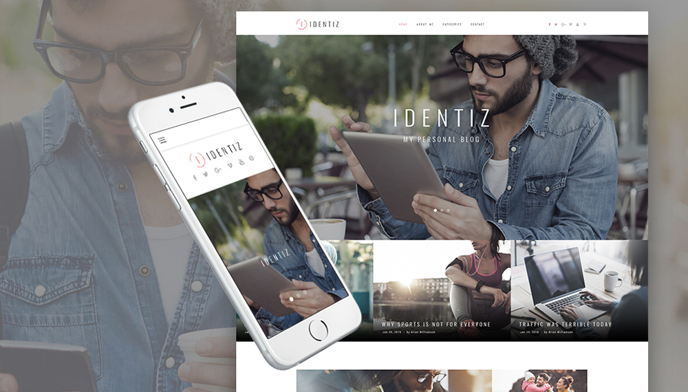  Stand out from the Crowd with Identiz ‒ Personal Blog WordPress Theme