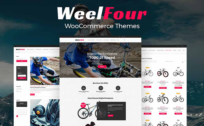 WeelFour  - 自行车商店响应WooCommerce主题