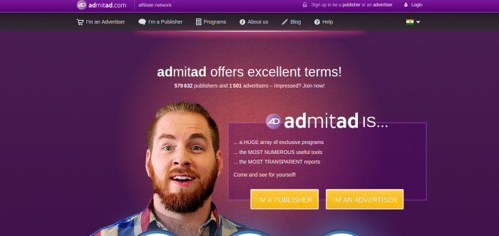 admitad Review– CPA Affiliate network in India