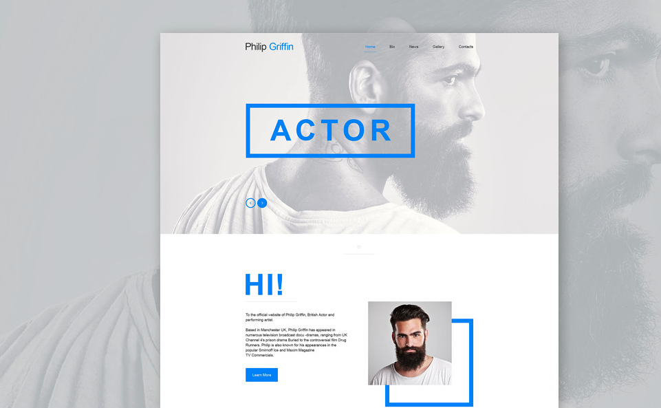 Personal Page Muse Template 