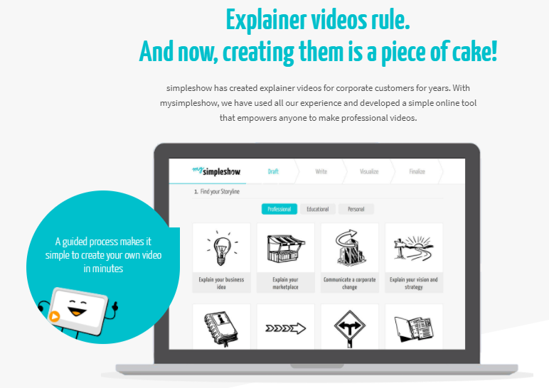 mysimpleshow review - create your own explainer video