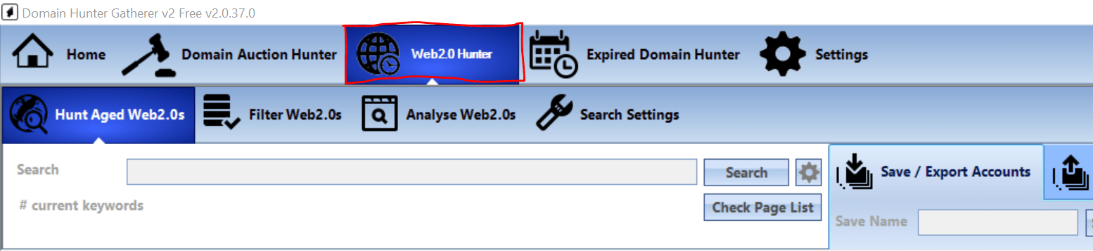 Web 2.0 Hunter