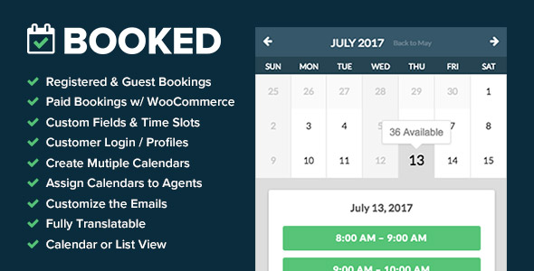 Booked - Appointment Booking for WordPress
