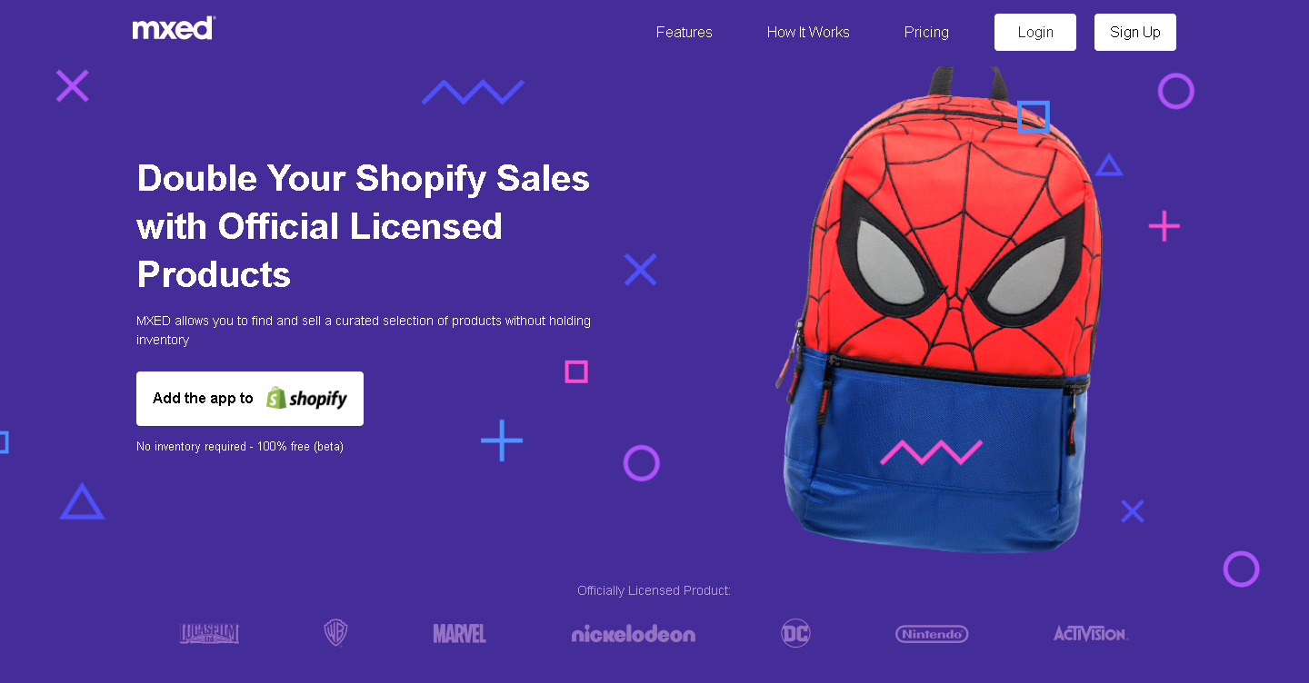 Mxed APP Double Your Shopify Sales with Officially Licensed Products shopify apps