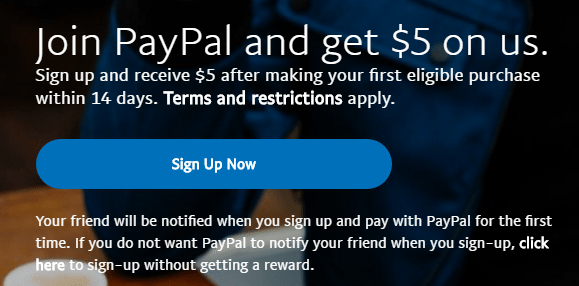 Paypal - Earn money from referral