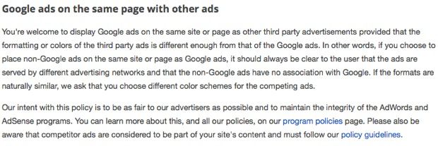 Confirmation from Google AdSense