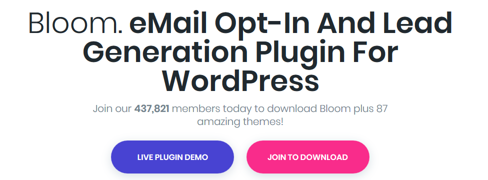 Bloom Email opt in plugin - Content Locker Plugins