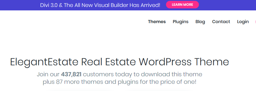 ElegantEstate Real Estate WordPress Theme