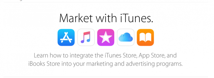 Markt met iTunes Apple