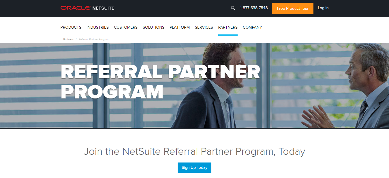 Programme de partenariat de parrainage de logiciels NetSuite