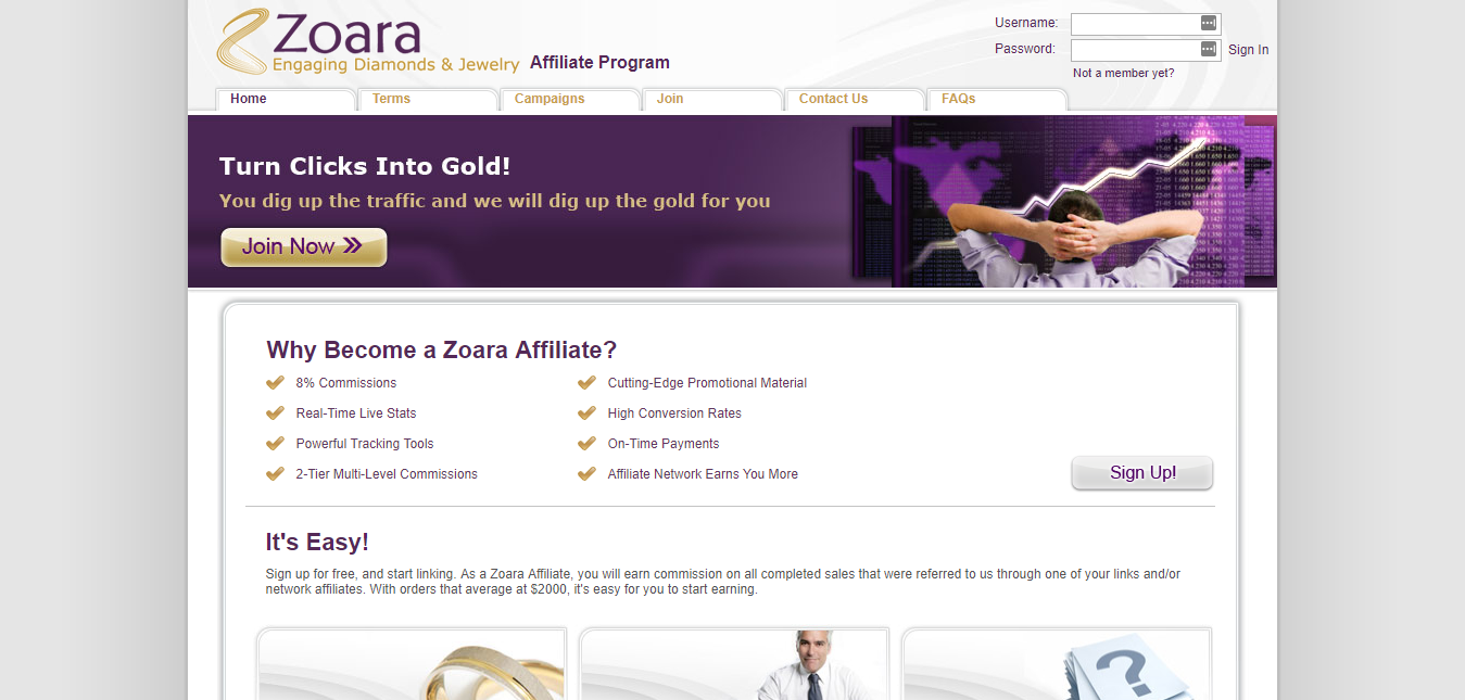 Programme d'affiliation Zoara Jewellery