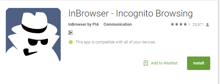 Inbrowser - Anonyme Browsing-Apps
