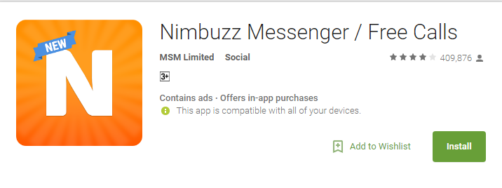 Nimbuzz Messenger- Best Texting Apps