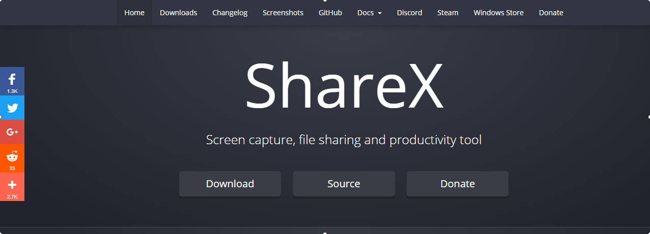Software di ricodifica dello schermo ShareX