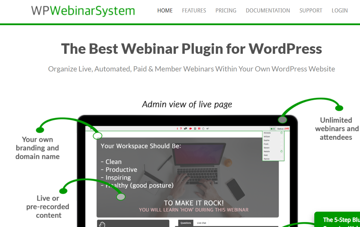 WebinarSystem- Miglior software per webinar