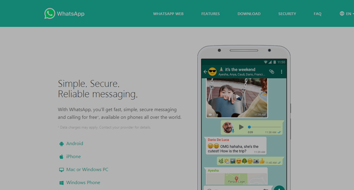 WhatsApp- Best Texting Apps
