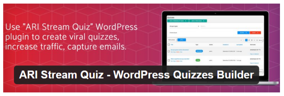 ARI Stream Quiz- WordPress Quiz Plugins