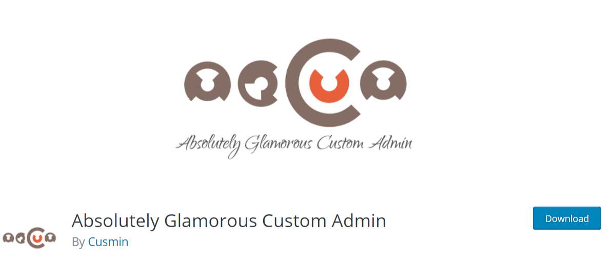 Absolutely Glamorous Custom Admin — WordPress Admin Dashbaord Plugins