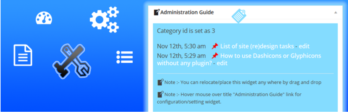 Admin Guide Dashboard Widget — WordPress Admin Dashboard Plugins