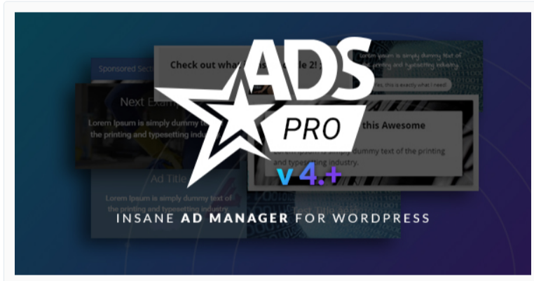 Anzeigen Pro Plugin -AdSense Plugins Für WordPress WordPress