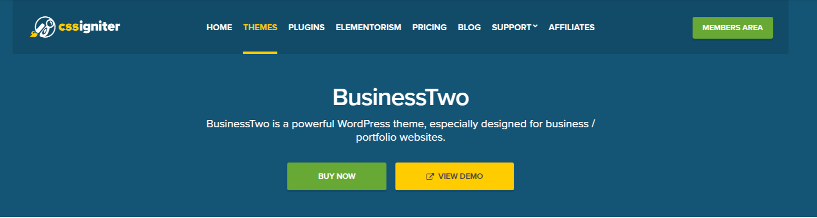 BusinessTwo- WordPress Business Themes