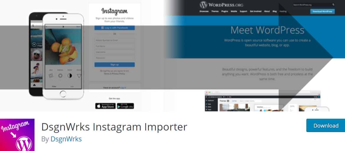 DsgnWrks Instagram Importer — WordPress Instagram Plugins