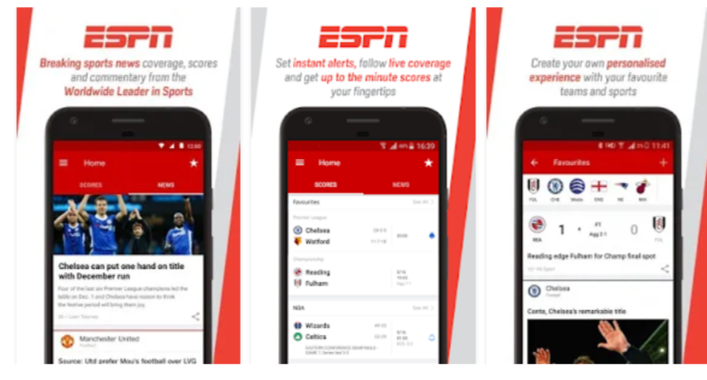 ESPN – Football Streaming App