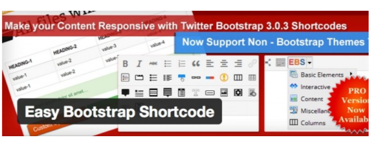 Easy Bootstrap- WordPress Shortcode Plugins