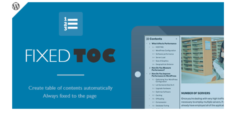 Fixed TOC Plugin- Table of Contents WordPress Plugins