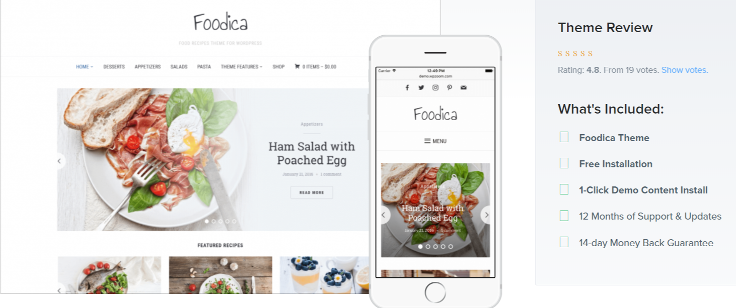Foodica - WordPress Blog Themes