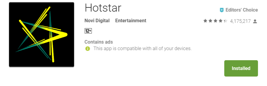 Hotstar – Live Sports Streaming App