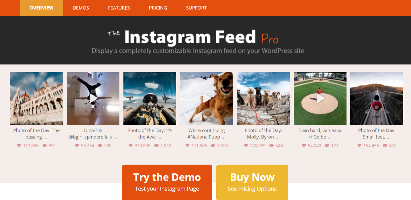 Instagram Feed Pro- WordPress Instagram Plugins