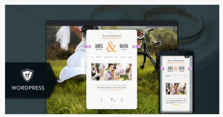 Just Married -Wedding WordPress Themes