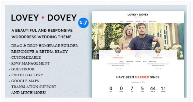 Lovey Dove__ WordPress Wedding Themes