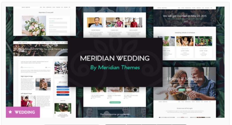 Meridian- WordPress Wedding Themes