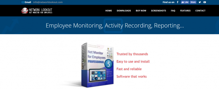 Network Lookout for Employees- Monitoring Software