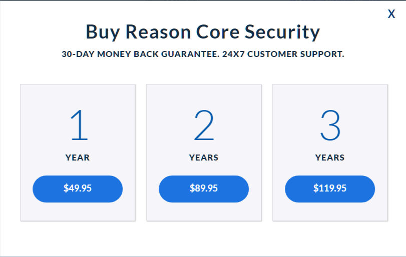 Prix ​​- Reason Core Security Review