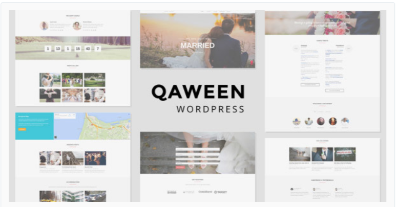 Qaween WordPress Wedding Themes