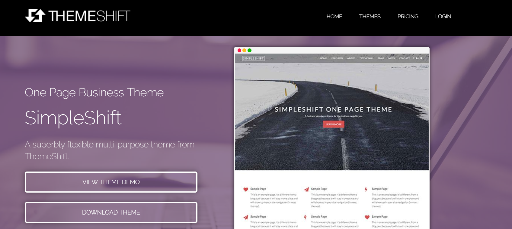 SimpleShift- WordPress Business Themes