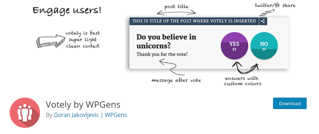 Votely by WPGens — WordPress Poll Plugins